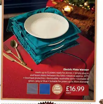 Aldi Electric Plate Warmer offer