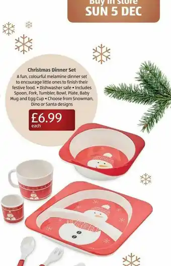 Aldi Christmas Dinner Set offer