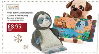 Aldi Plush Tablet Book Holder Little Town offer