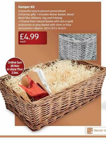 Aldi Hamper Kit offer
