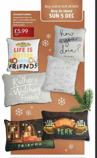 Aldi Licensed Cushion offer