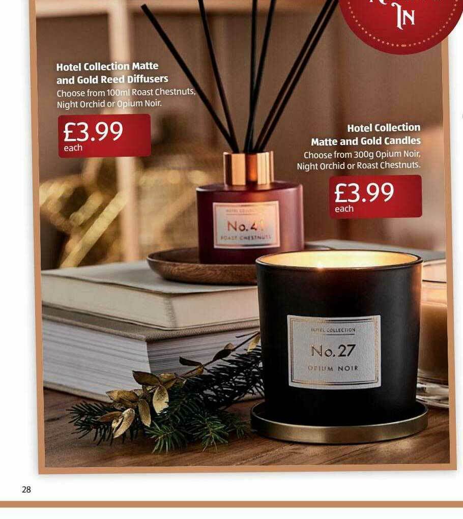 Hotel Collection Matte And Gold Reed Diffusers Hotel Collection Matte
