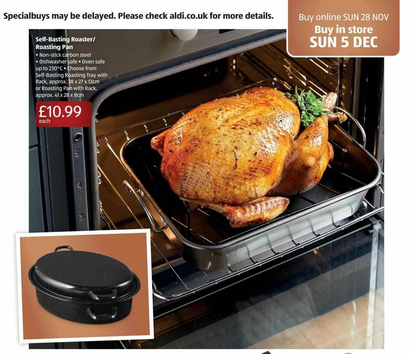 Selfbasting Roaster Roasting Pan offer at Aldi