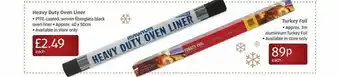 Aldi Heavy Duty Oven Liner Turkey Foil offer