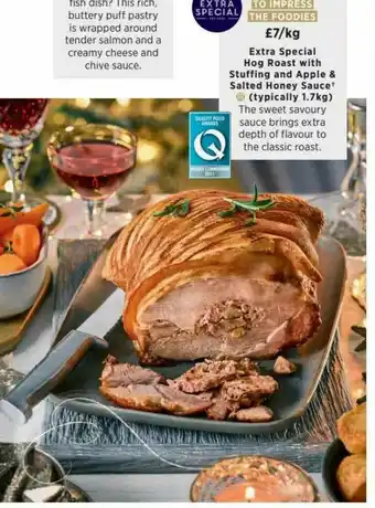 Asda Extra Special Hog Roast With Stuffing And Apple & Salted Honey Sauce offer