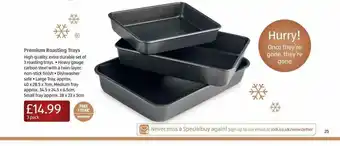 Aldi Premium Roasting Trays offer