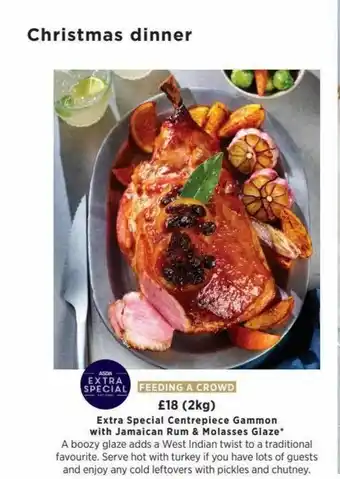 Asda Extra Special Centrepiece Gammon With Jamaican Rum & Molasses Glaze offer