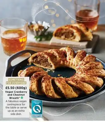 Asda Vegan Cranberry And Chestnut Wreath offer