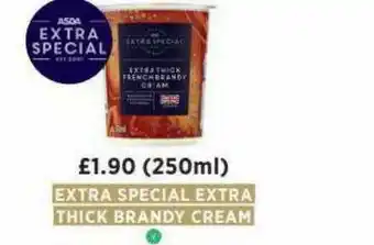 Asda Extra Special Extra Thick Brandy Cream offer