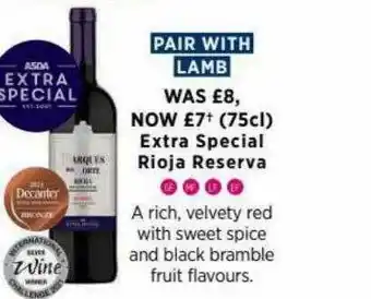 Asda Extra Especial Rioja Reserva offer