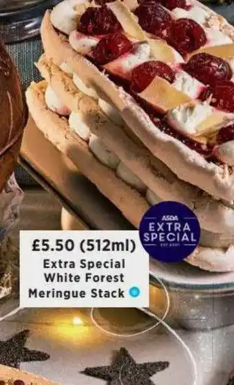 Asda Extra Special White Forest Meringue Stack offer