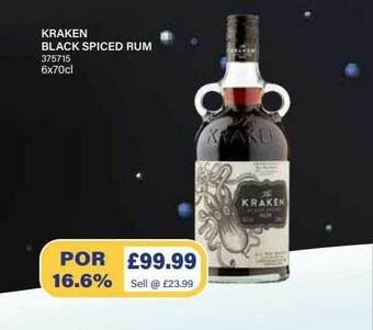 Bestway Kraken Black Spiced Rum offer