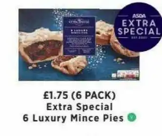 Asda Extra Special 6 Luxury Mince Pies offer