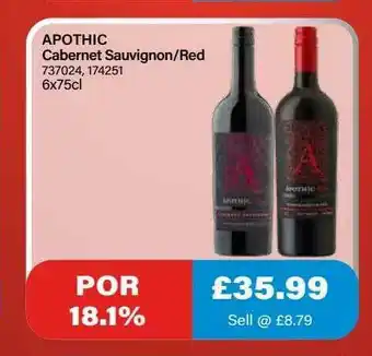 Bestway Aphotic Cabernet Sauvigon-red offer