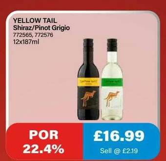 Bestway Yellow Tail Shiraz-pinot Grigio offer