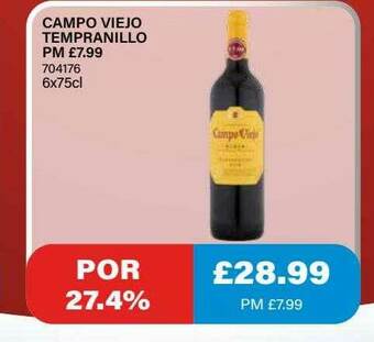Bestway Campo Viejo Tempranillo offer