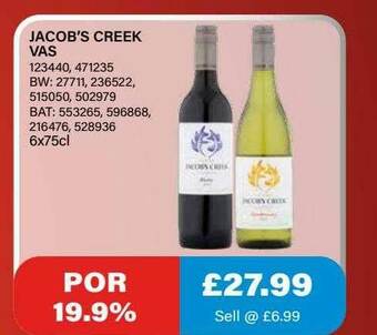 Bestway Jacob's Creek Vas offer