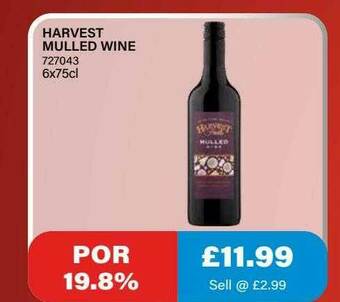 Bestway Harvest Mulled Wine offer