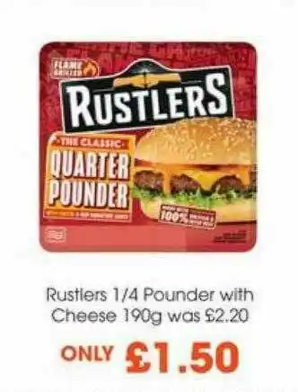 Centra Rustlers 1-4 Pounder With Cheese offer