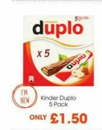 Centra Kinder Duplo 5 Pack offer