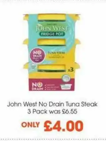 Centra John West No Drain Tuna Steak offer