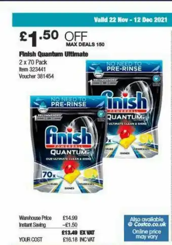 Costco Finish Quantum Ultimate offer