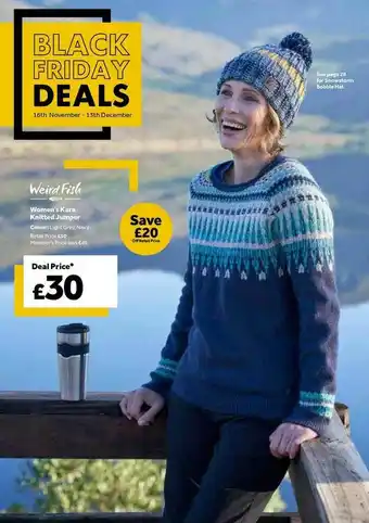 GO Outdoors Women's Kara Knitted Jumper Weird Fish offer