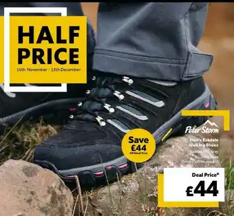 GO Outdoors Peter Storm Men's Eskdale Walking Shoes offer