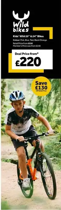 GO Outdoors Kids' Wild 20 offer
