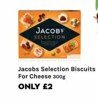 Jacobs Selection Biscuits For Cheese