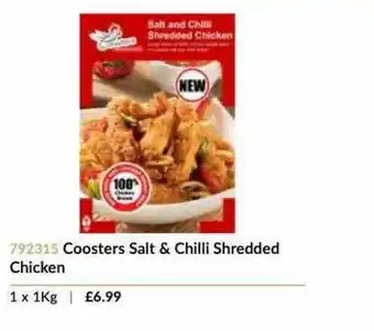 Musgrave MarketPlace Coosters Salt & Chilli Shredded Chicken offer