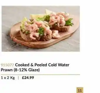 Musgrave MarketPlace Cooked & Peeled Cold Water Prawn (8-12% Glaze) offer