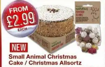 Poundstretcher Small Animal Christmas Cake Christmas Allsortz offer