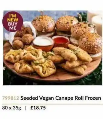 Musgrave MarketPlace Seeded Vegan Canape Roll Frozen offer
