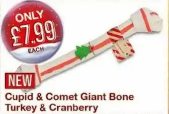 Cupid & Comet Giant Bone Turkey & Cranberry