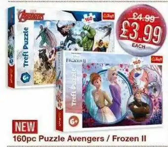 Poundstretcher 160pc Puzzle Avengers Frozen Ii offer