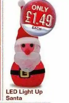 Led Light Up Santa