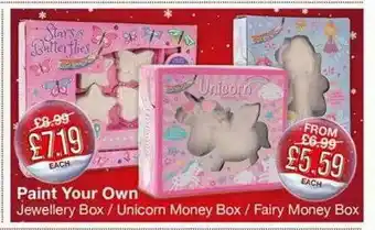Poundstretcher Paint Your Own offer