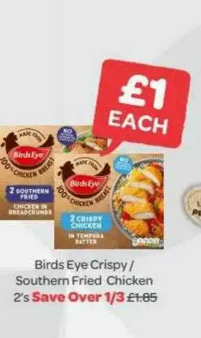 Spar Birds Eye Crispy Southern Fried Chicken offer