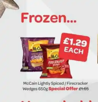 Spar Mccain Lightly Spiced Firecracker Wedges offer