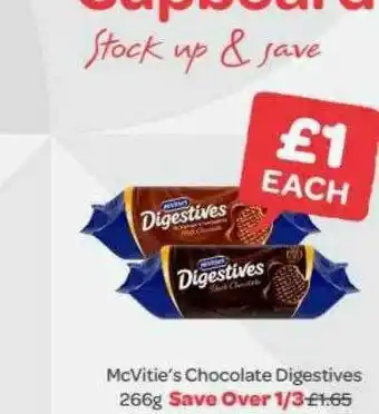 Spar Macvitie's Chocolate Digestives offer