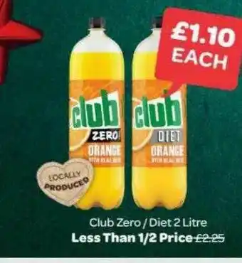 Spar Club Zero Diet 2 Litre offer