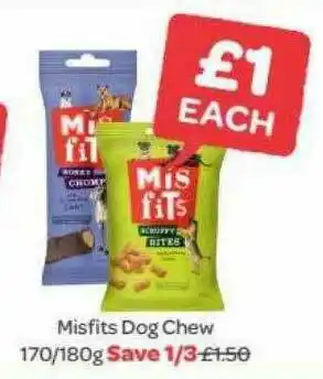 Spar Mistfits Dog Chew offer