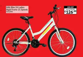 The Range Mtb Bike 24 Ladies Rigid Frame 21 Speeds 921245 offer