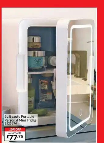 The Range 6l Beauty Portable Personal Mini Fridge offer