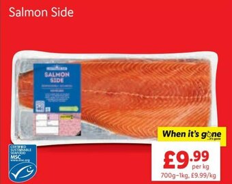 Lidl Salmon Side offer