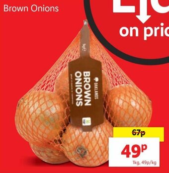 Lidl Brown onions offer
