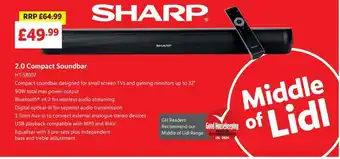 Lidl Sharp 2.0 Compact Soundbar offer