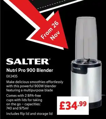 Lidl Salter Nutri Pro 900 Blender offer