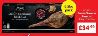 Lidl Jamon Serrano Reserva 6.5kg Pack offer